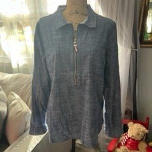 Cotton Half-Zip Top by Tommy Hilfiger